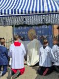 Uroczystość Bożego Ciała na ulicach Gniewina 
